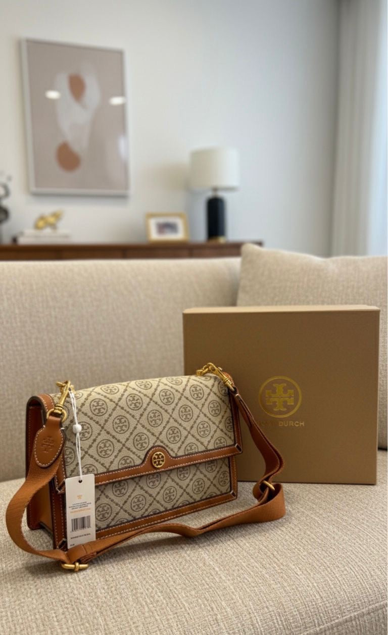 Tory Burch T Monogram Jacquard Medium Shoulder Bag