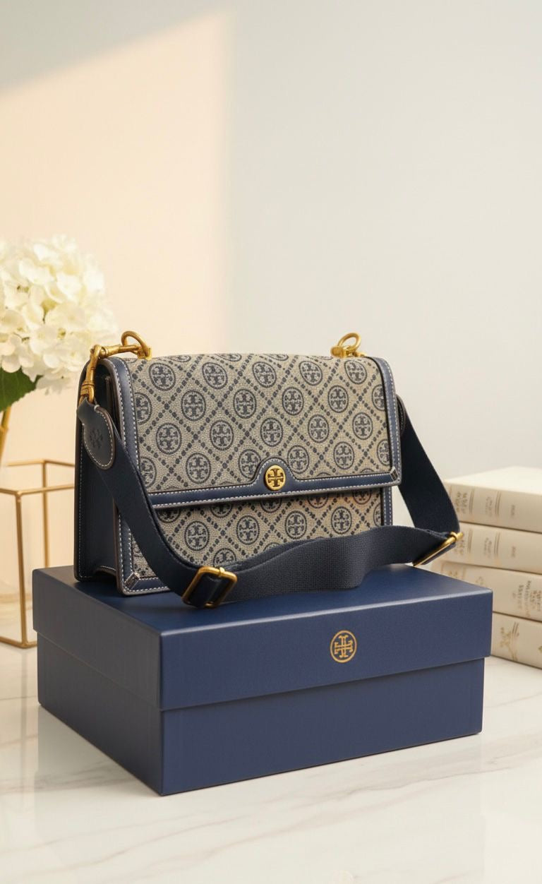 Tory Burch T Monogram Jacquard Medium Shoulder Bag