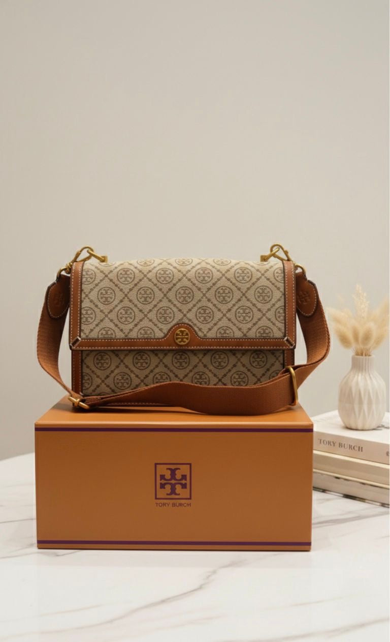 Tory Burch T Monogram Jacquard Medium Shoulder Bag